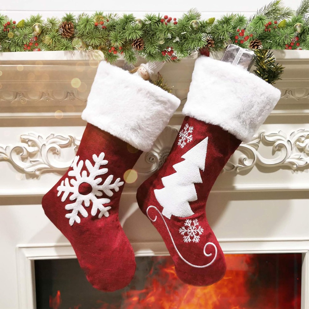 Christmas Stocking Hanging - 2-4 Buah Stoking Natal Besar dari