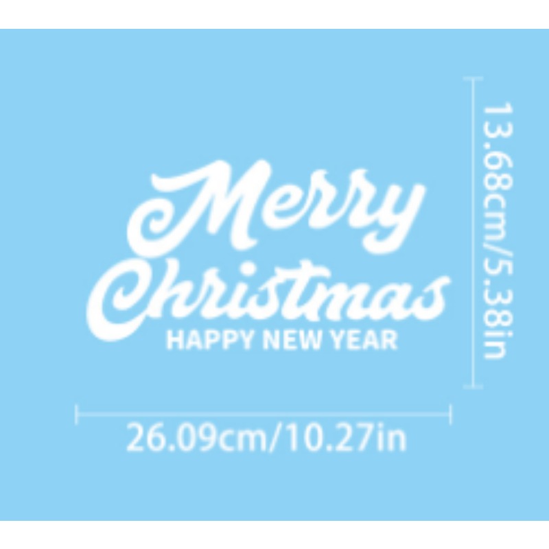 Snowflake Window Decal - Stiker Jendela Natal Rusa Kepingan Salju