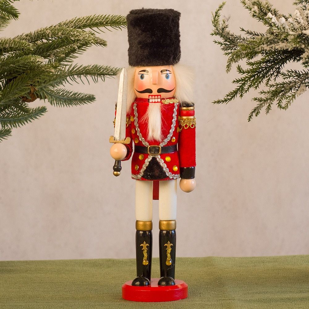 Nutcracker Figurine - Ornamen Natal Vintage Nutcracker Kerajinan Tangan