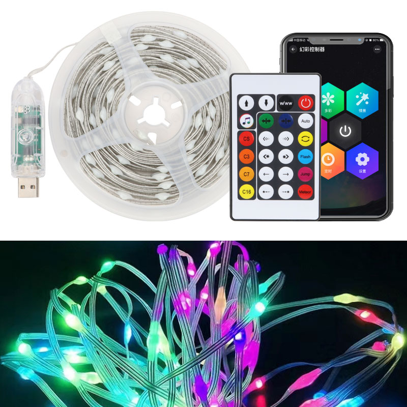 Led Fairy String Lights - Lampu dekorasi mobil LED 10M, lampu