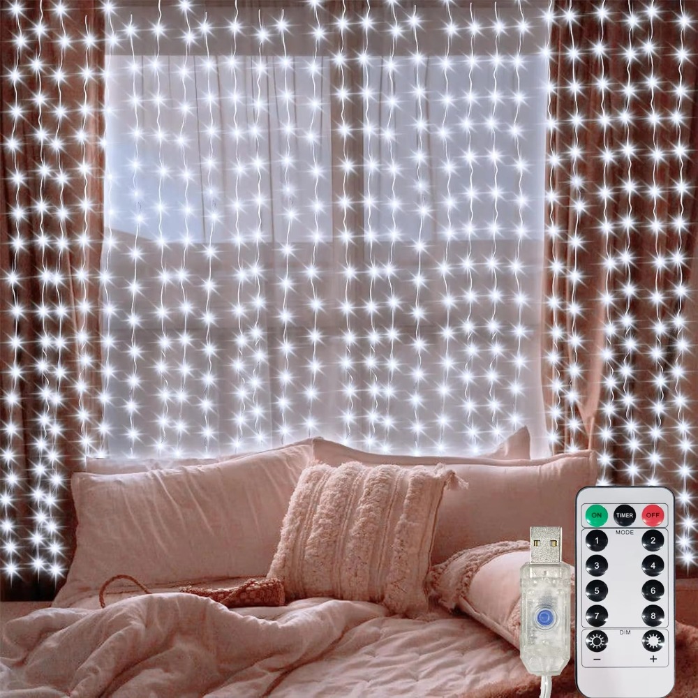 Led Fairy String Lights - Lampu Tirai LED Garland USB dengan
