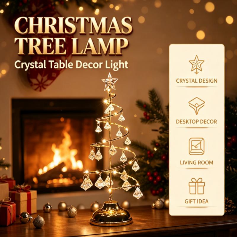 Star Tree Topper - Lampu Meja Pohon Natal, Lampu Dekoratif