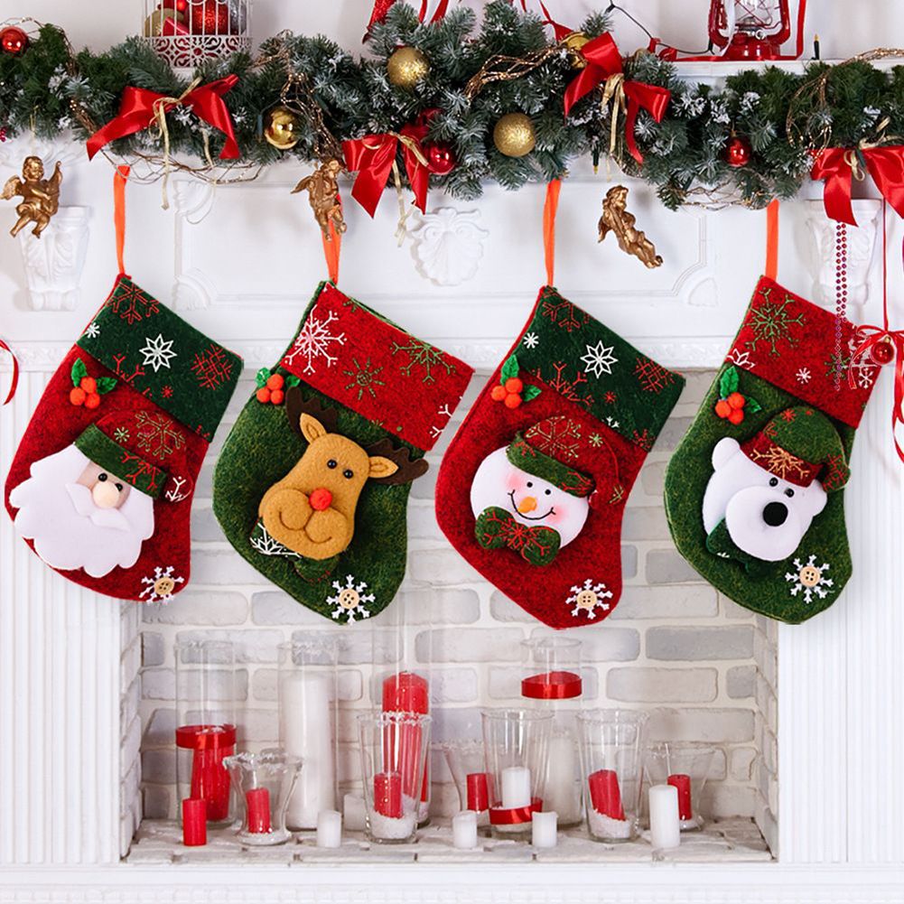 Christmas Stocking Hanging - Ornamen Natal, Aksesoris Dekorasi, Gantungan Mini,