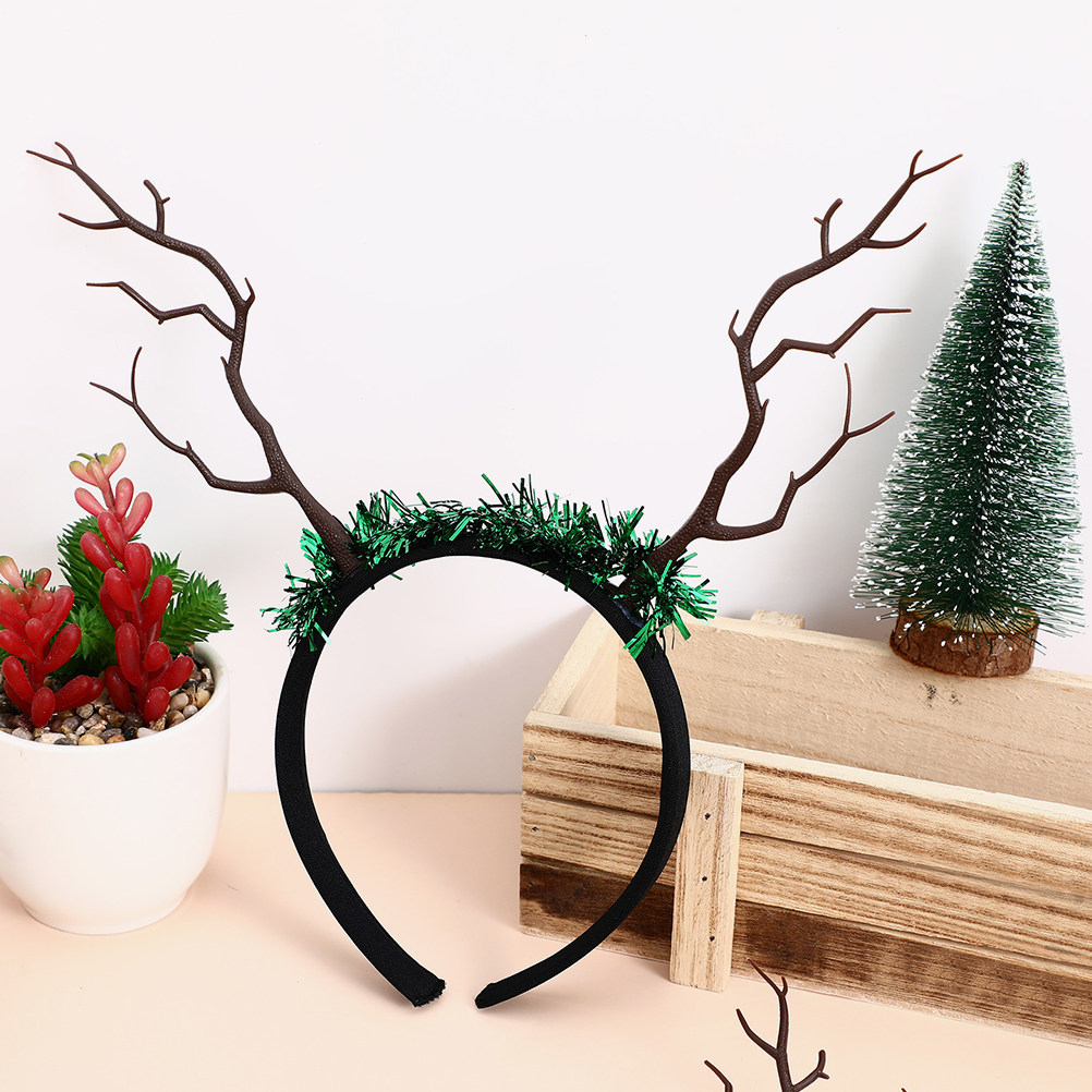 16Pcs Bando Tanduk Rusa Natal, - Reindeer Antlers Headband ulasan dan harga