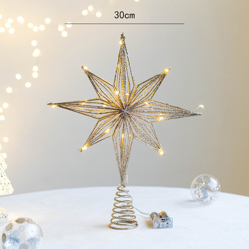 Hiasan Puncak Pohon Natal LED  - Star Tree Topper ulasan dan harga