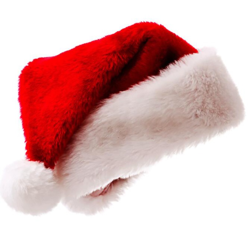 Topi Santa Natal, Topi Merah L - Santa Hat Plush ulasan dan harga