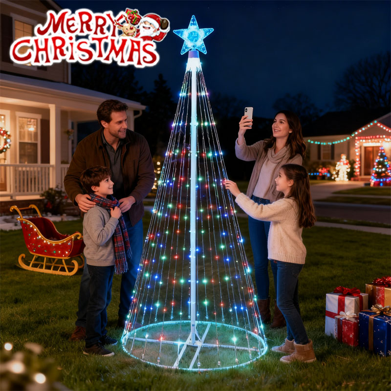 Lampu String LED Tenaga Surya  - Star Tree Topper ulasan dan harga