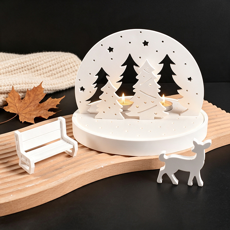 Cetakan Silikon Tempat Lilin T - Holiday Candle Set ulasan dan harga