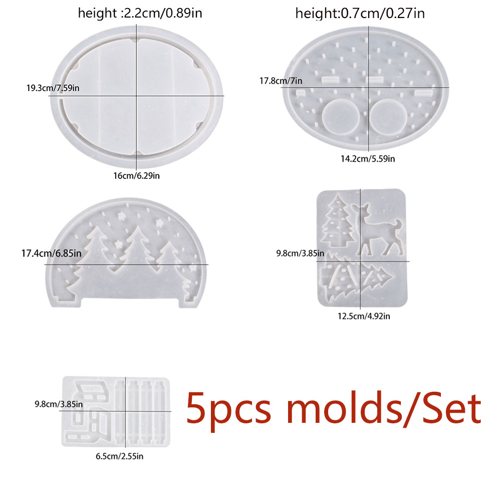 Cetakan Silikon Tempat Lilin T - Holiday Candle Set ulasan dan harga