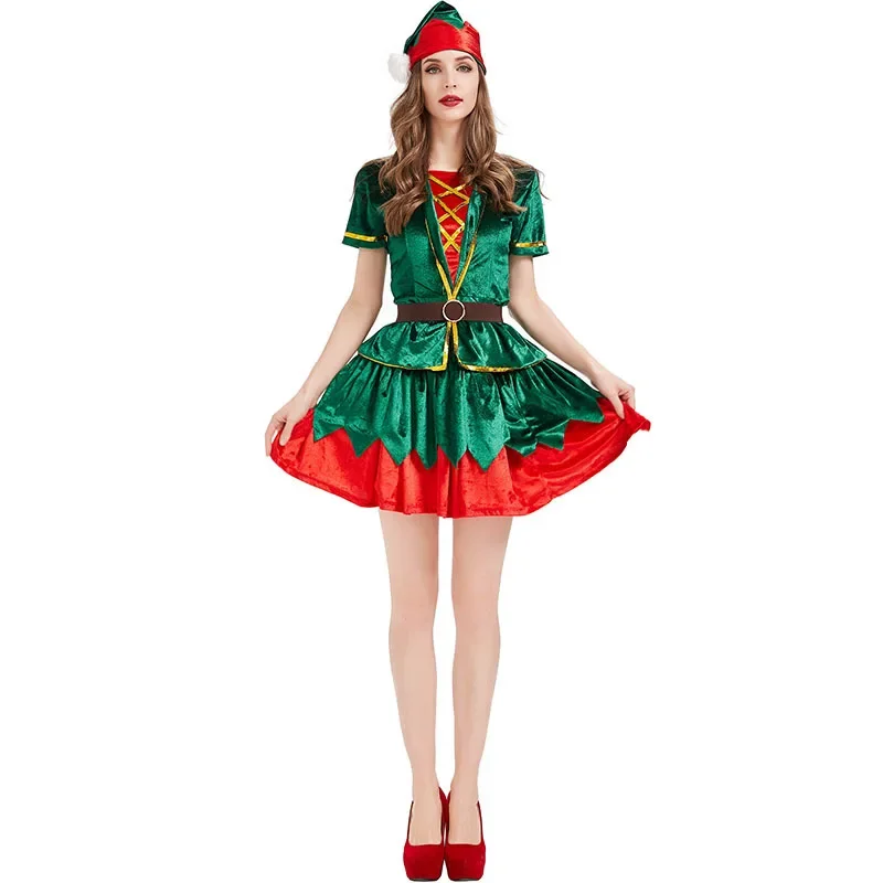 Kostum Elf Hijau Natal Wanita  - Elf Costume Christmas ulasan dan harga