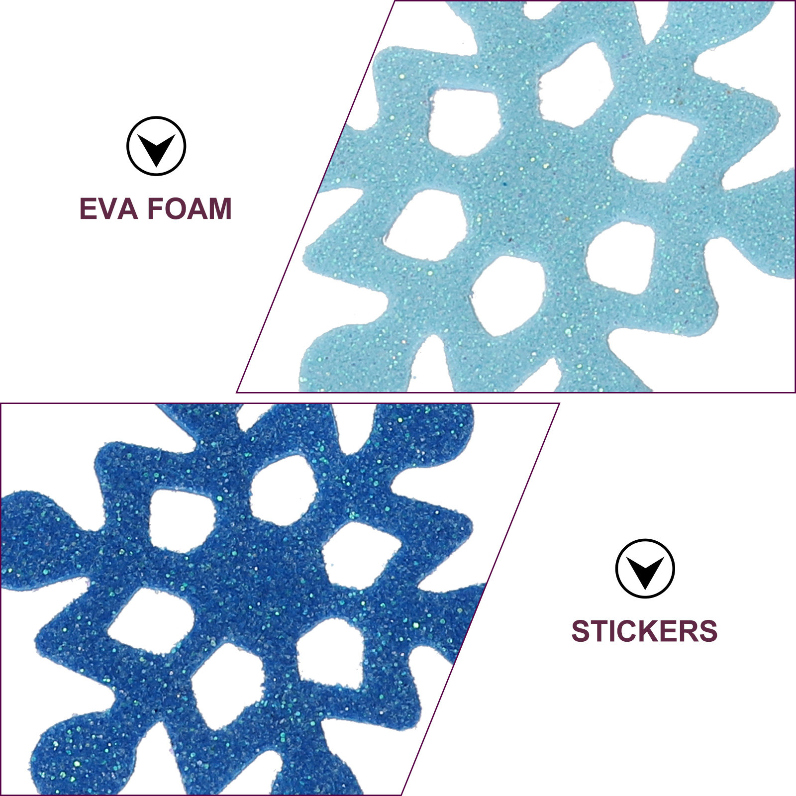 Stiker Busa Bentuk Kepingan Sa - Snowflake Window Decal ulasan dan harga