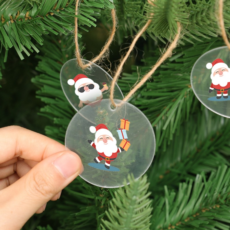 5/100x Bola Akrilik Bulat Tran - Christmas Stocking Hanging ulasan dan harga