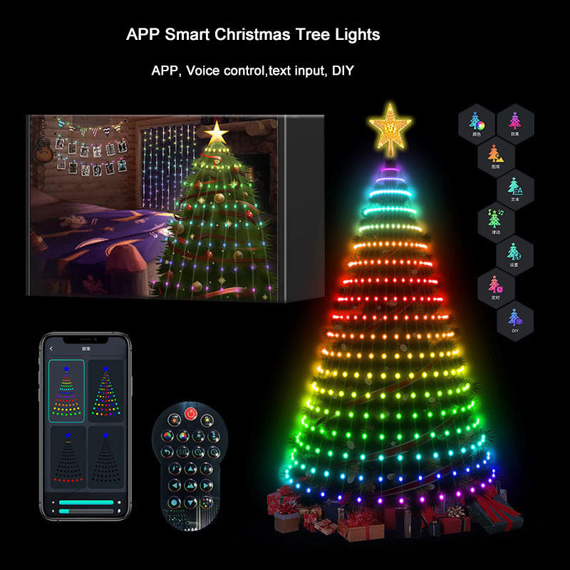 Lampu Pohon Natal Pintar 7FT 4 - Star Tree Topper ulasan dan harga