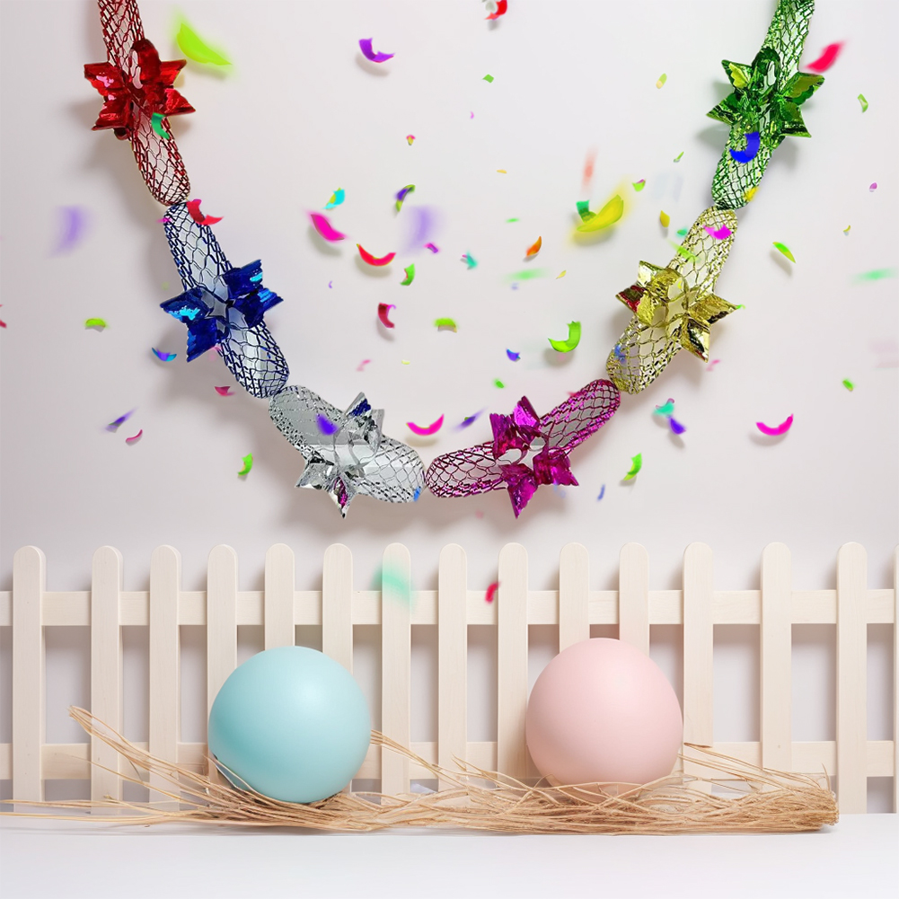 Hiasan Natal dari Kertas Foil  - Tinsel Garland Decoration ulasan dan harga