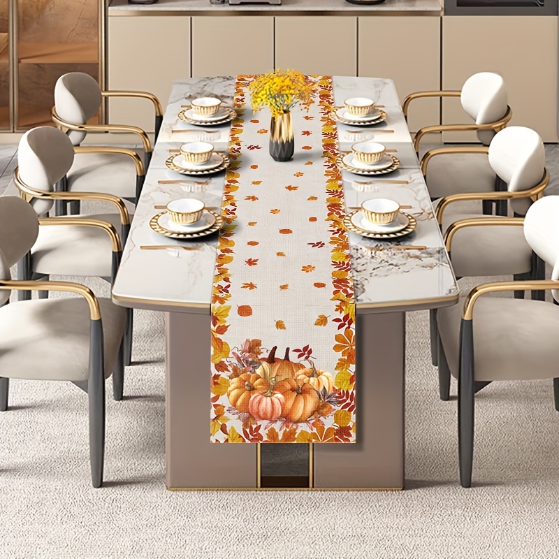 1 buah Taplak Meja Thanksgivin - Christmas Table Runner ulasan dan harga