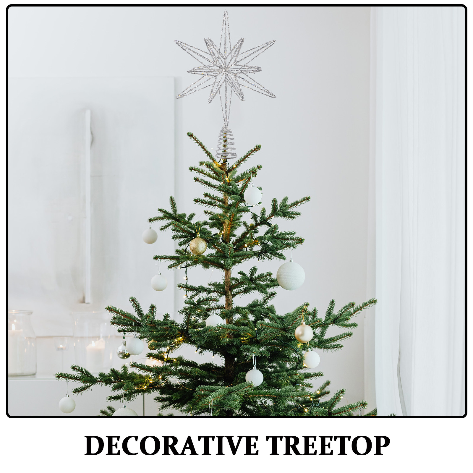 Puncak Pohon Natal Berbentuk B - Star Tree Topper ulasan dan harga
