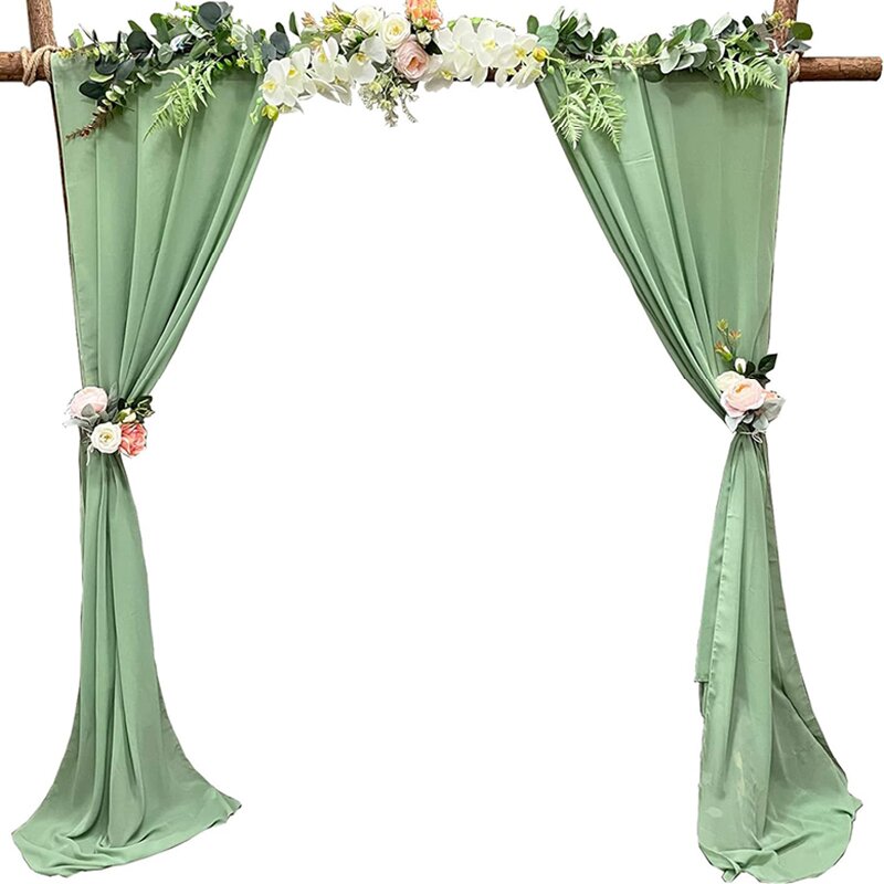 Taplak meja sifon hijau Sage,  - Christmas Table Runner ulasan dan harga