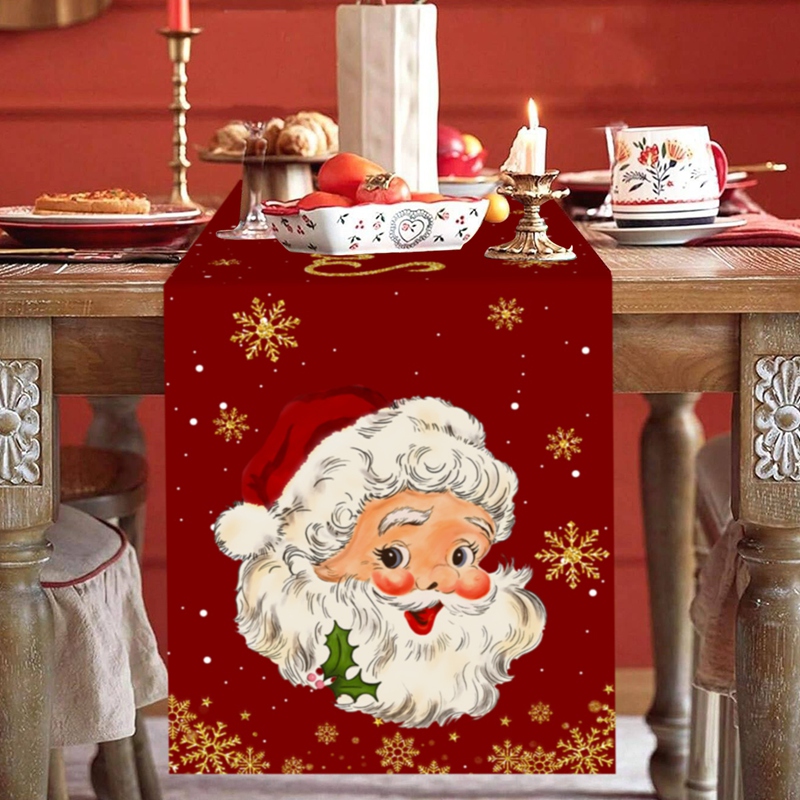Taplak Meja Natal Dekorasi Sel - Christmas Table Runner ulasan dan harga