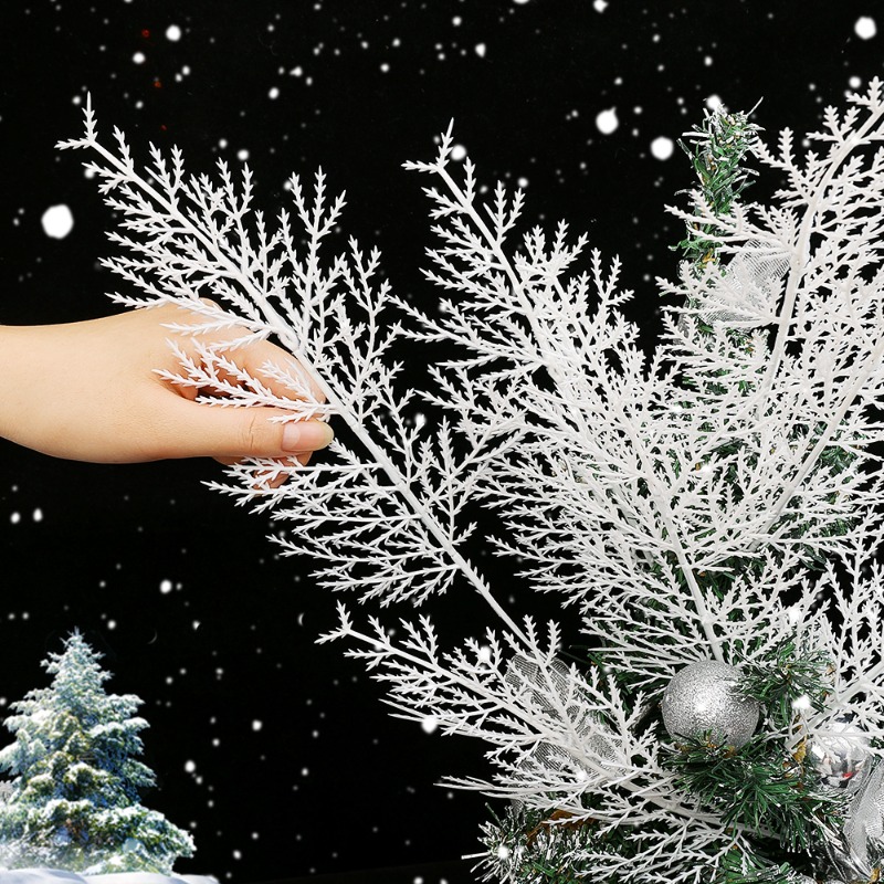 Cabang Jarum Pinus Buatan Puti - Christmas Wreath Fake ulasan dan harga
