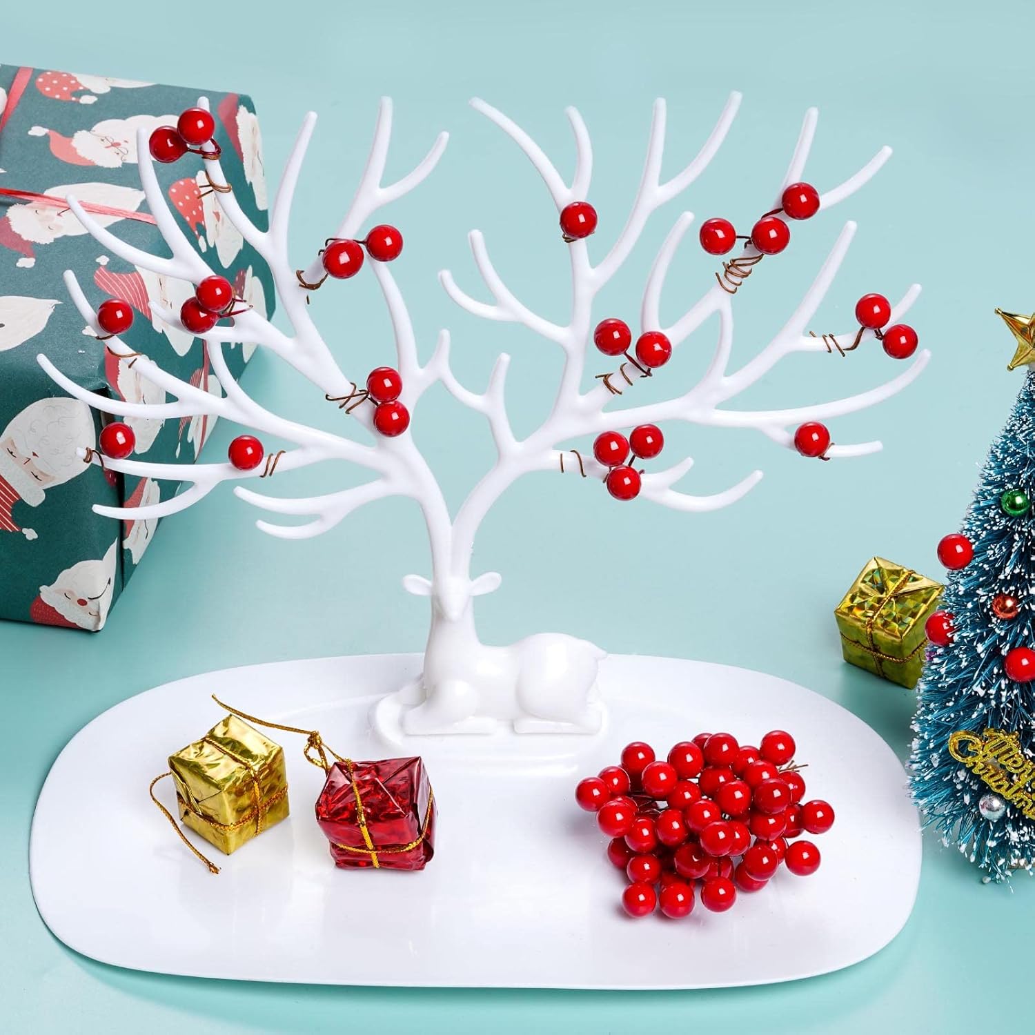 Buah Holly Buatan Mini 10 mm B - Christmas Wreath Fake ulasan dan harga