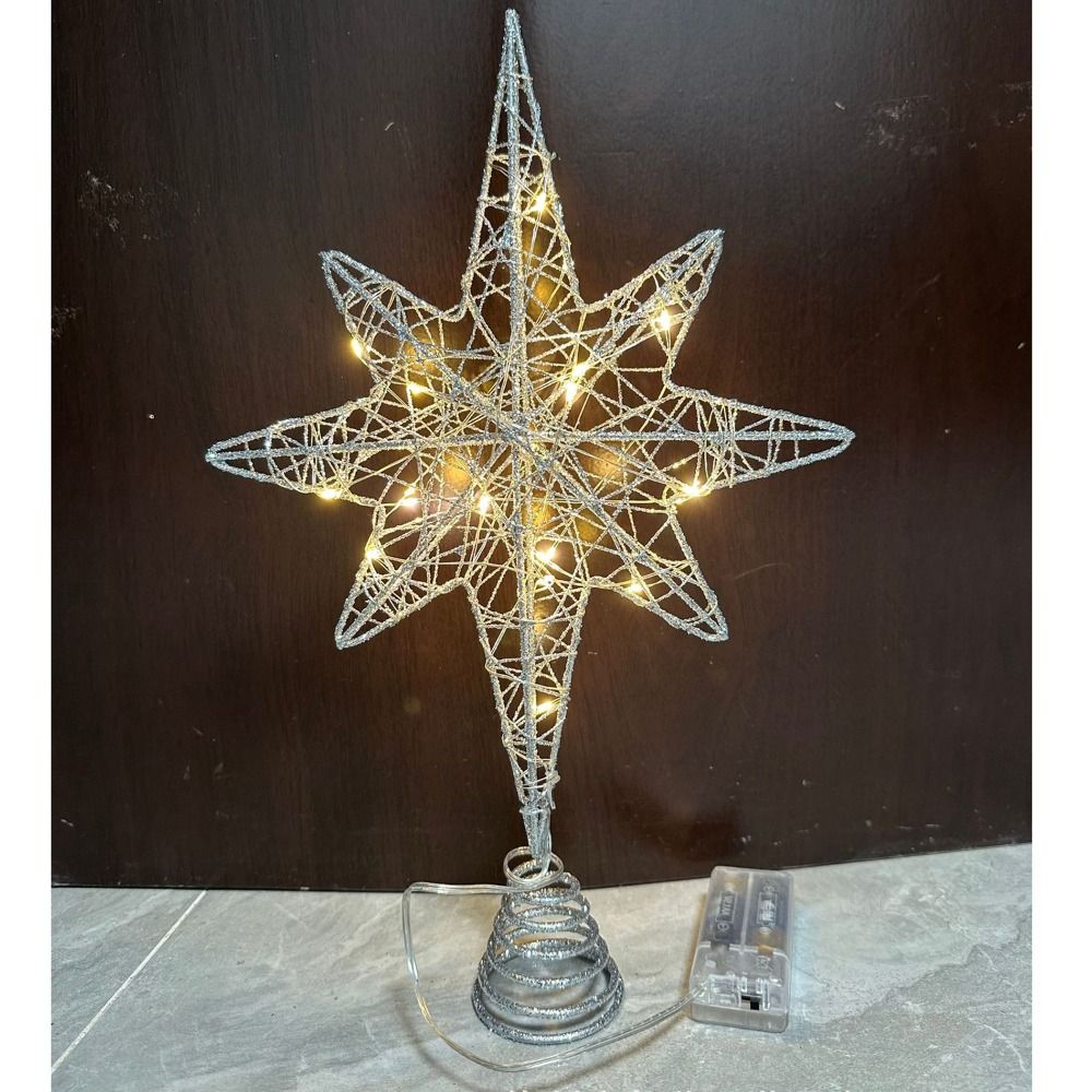 Dekorasi pohon Natal, lampu To - Star Tree Topper ulasan dan harga