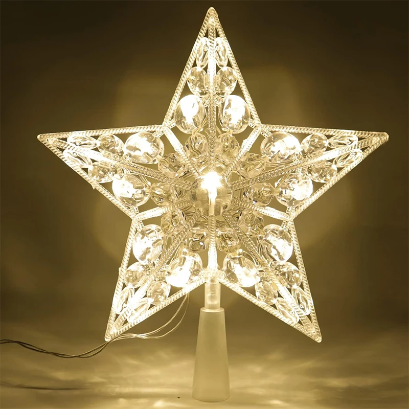 Hiasan Pohon Natal 15cm, Binta - Star Tree Topper ulasan dan harga