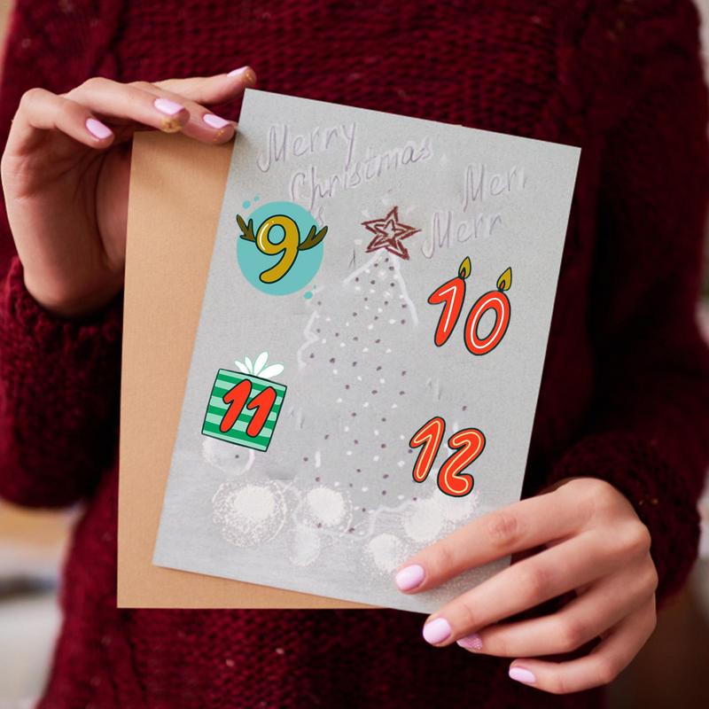 Stiker Natal stiker kedatangan - Advent Calendar Gift ulasan dan harga
