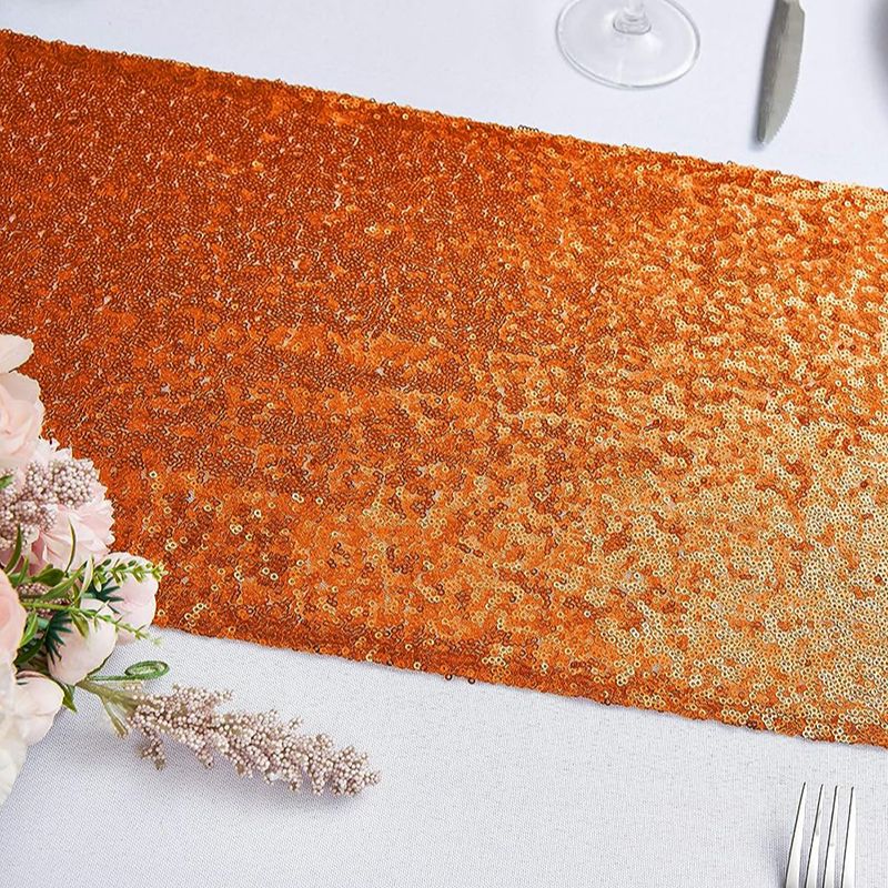 Taplak meja payet oranye untuk - Christmas Table Runner ulasan dan harga