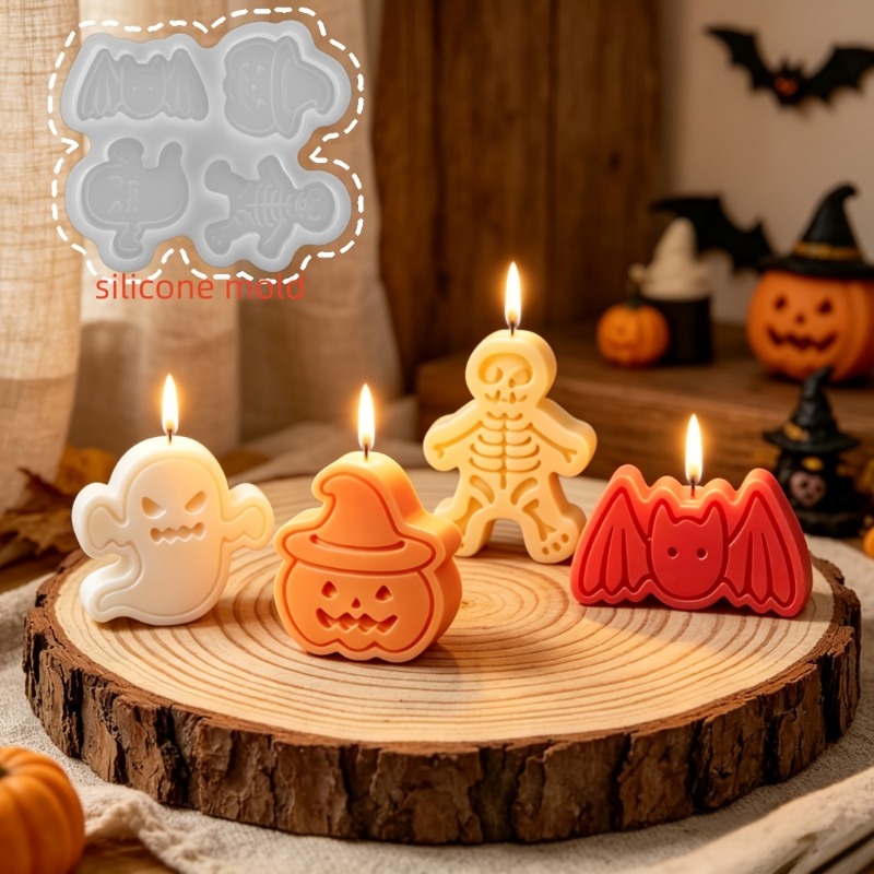 Set cetakan resin silikon 4 ro - Holiday Candle Set ulasan dan harga